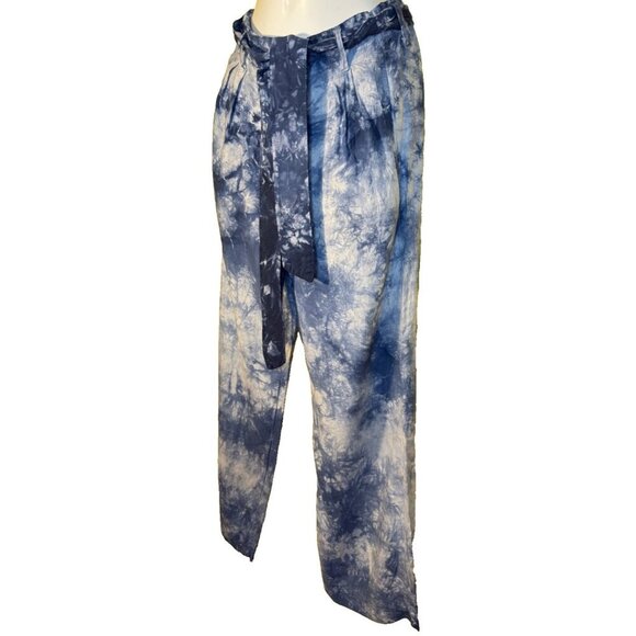 Cloth & Stone Anthropologie Venice Wide Leg Pants Size Small Tie Dye Flowy Boho - Picture 5 of 6